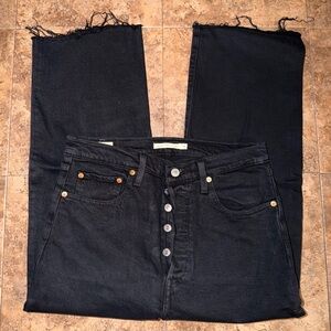 Levi's Women's Straight Leg Black Jeans